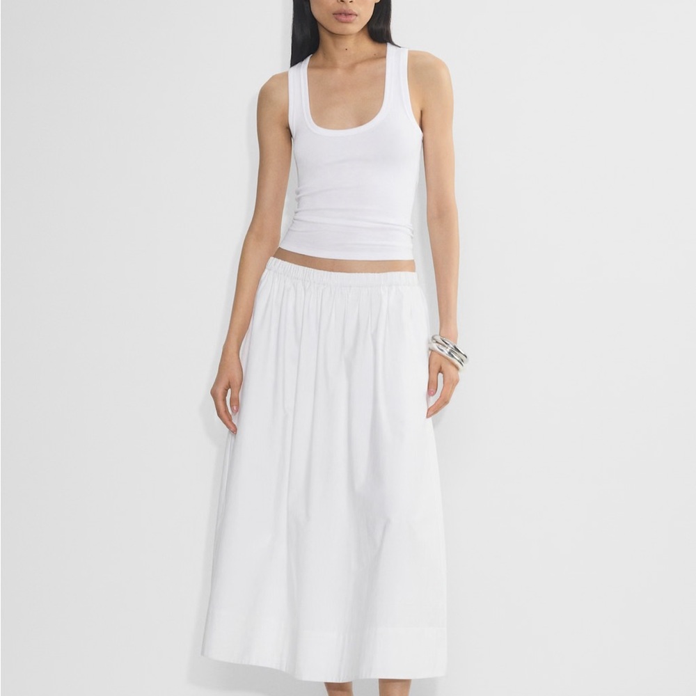 ARITZIA LUMINARY SKIRT WHITE